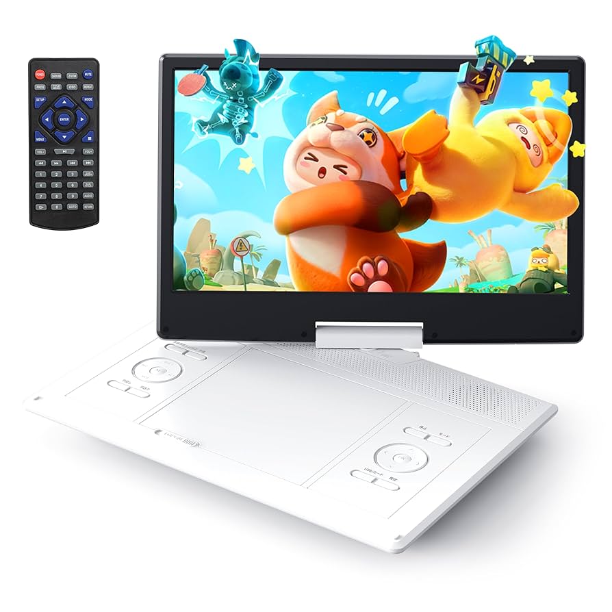 ポータブルDVDプレーヤー CPRM対応 14.1インチ大画面　リージョンフリー Amazon.co.jp: Surfola DVDプレーヤーポータブル 14.1インチ超大